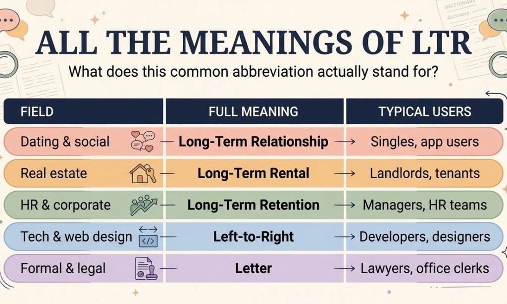 All the Meanings of LTR