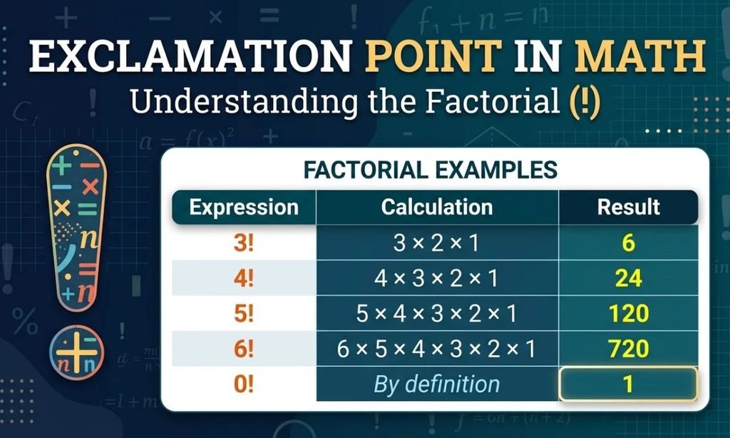 Exclamation Point in Math