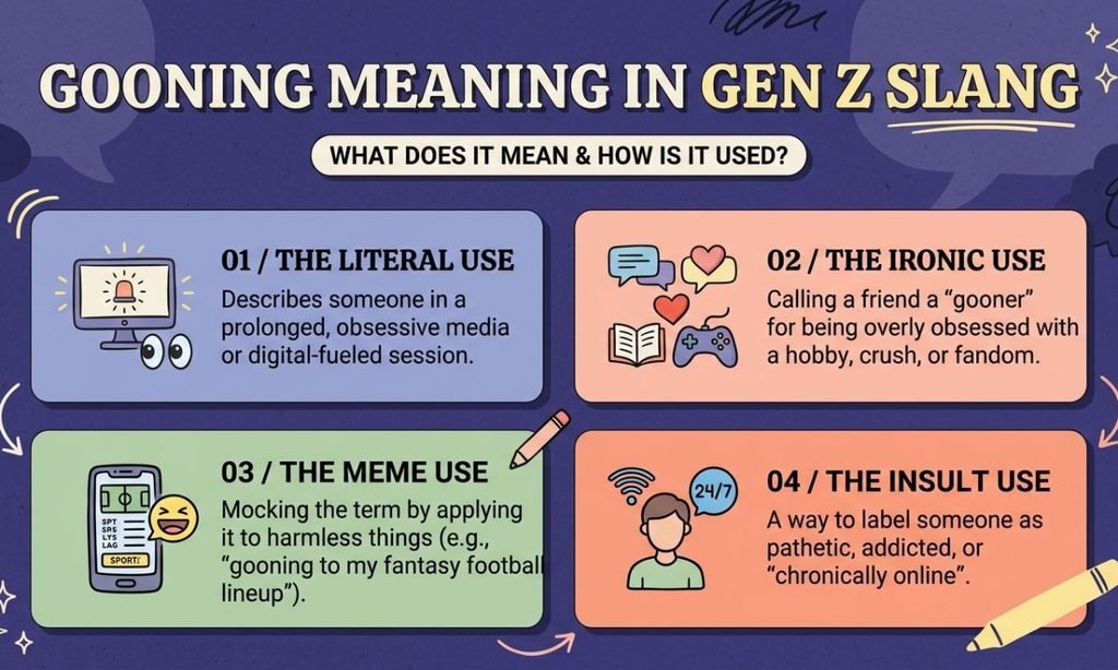 Gooning Meaning in Gen Z Slang