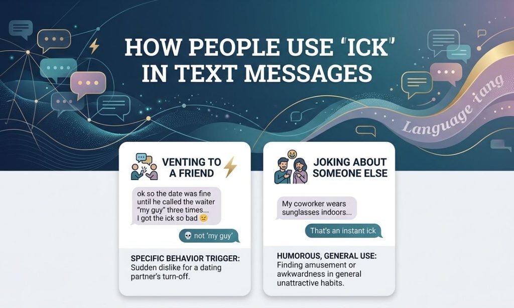 How People Use Ick in Text Messages