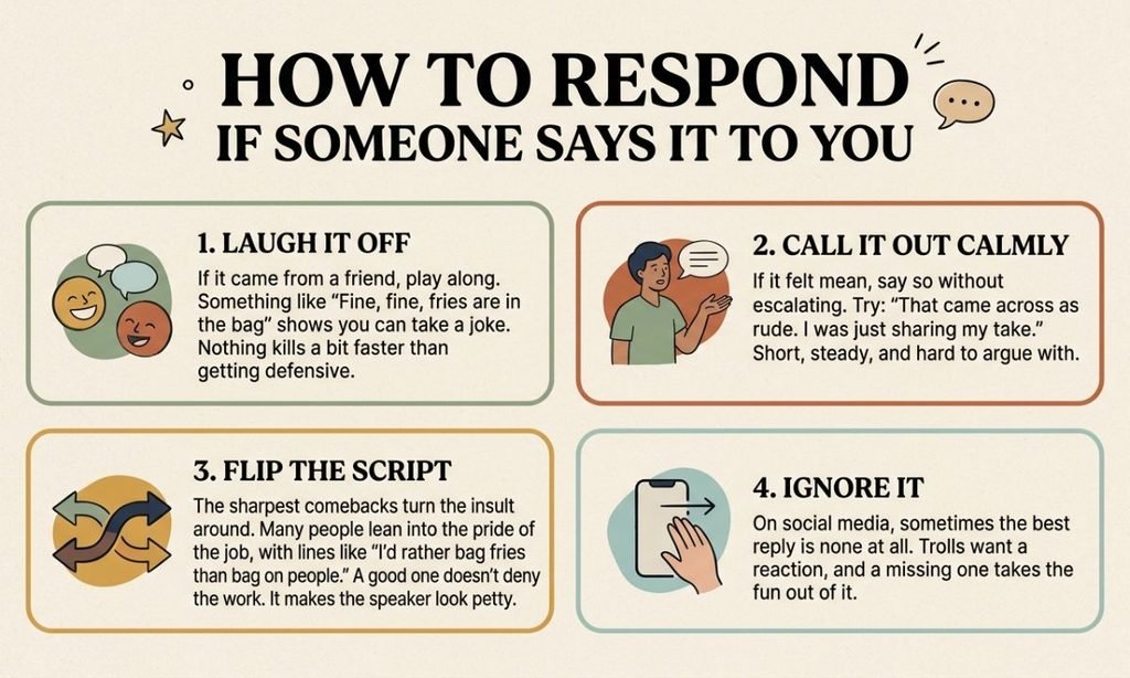 How to Respond If Someone Says It to You