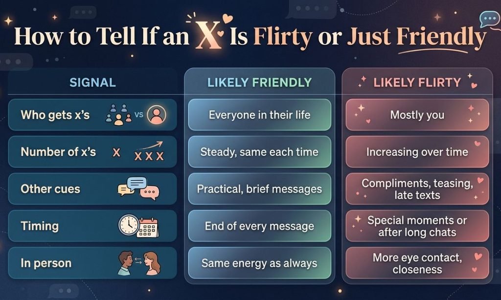 How to Tell If an X Is Flirty or Just Friendly