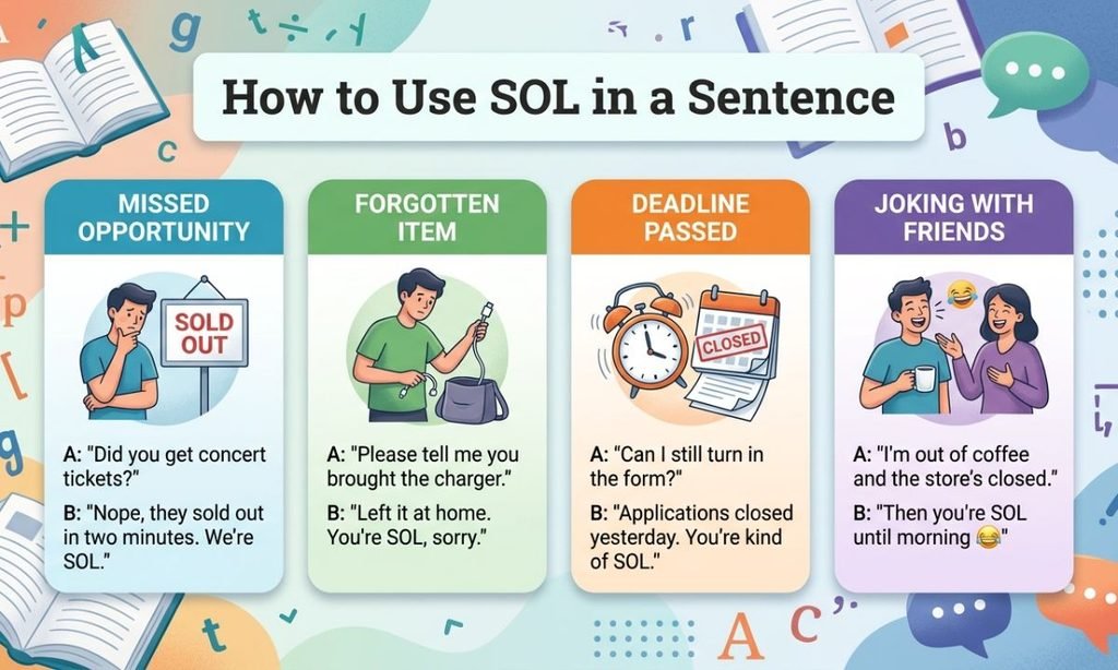 How to Use SOL in a Sentence