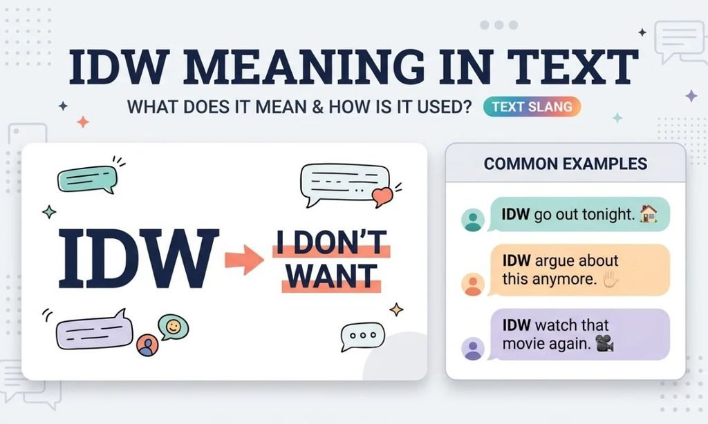 IDW Meaning in Text