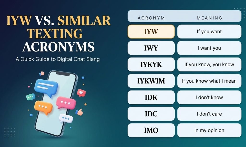 IYW vs. Similar Texting Acronyms