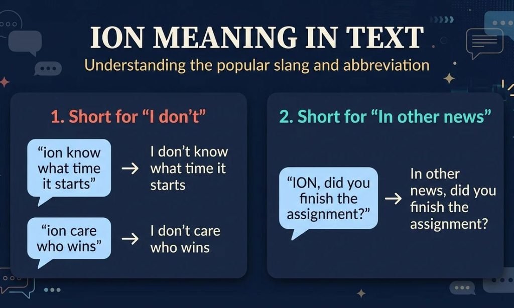 Ion Meaning in Text