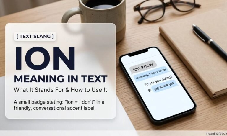 Ion Meaning in Text: What It Stands For and How to Use It