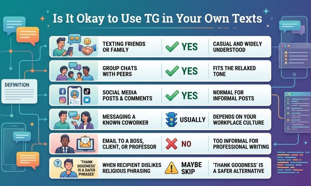Is It Okay to Use TG in Your Own Texts?