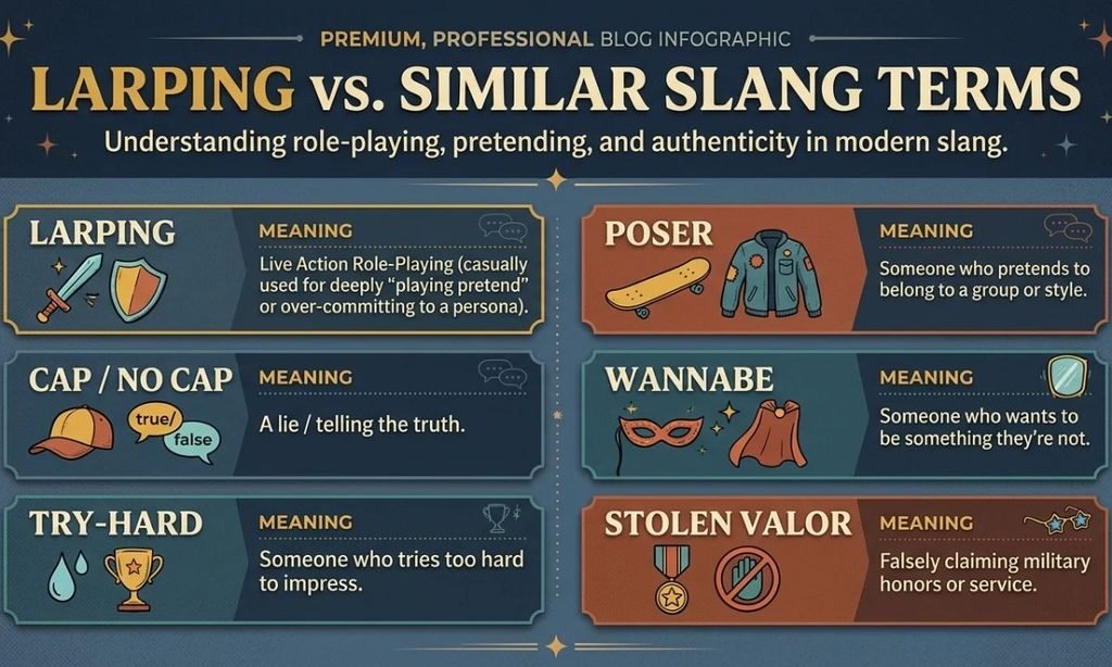 Larping vs. Similar Slang Terms