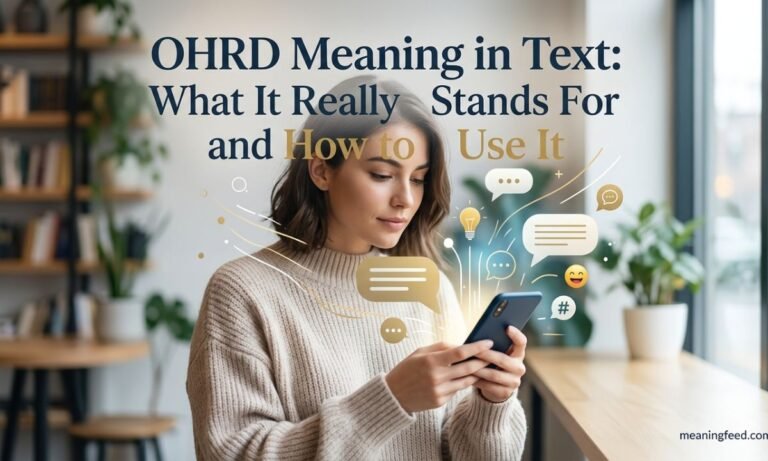 OHRD Meaning in Text: What It Really Stands For and How to Use It