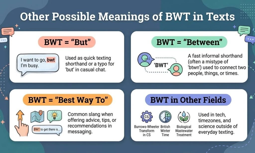 Other Possible Meanings of BWT in Texts