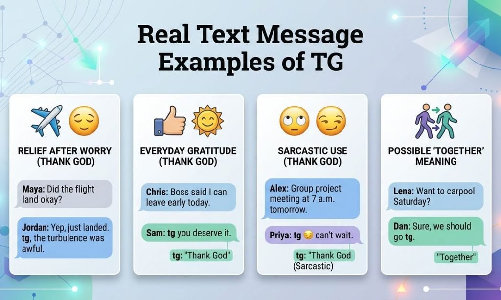 Real Text Message Examples of TG