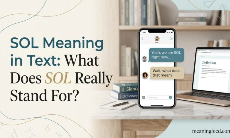 Sol Meaning in Text: What Does SOL Really Stand For