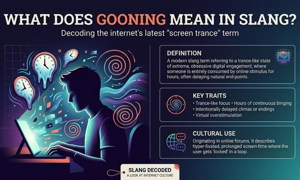 What Does Gooning Mean in Slang