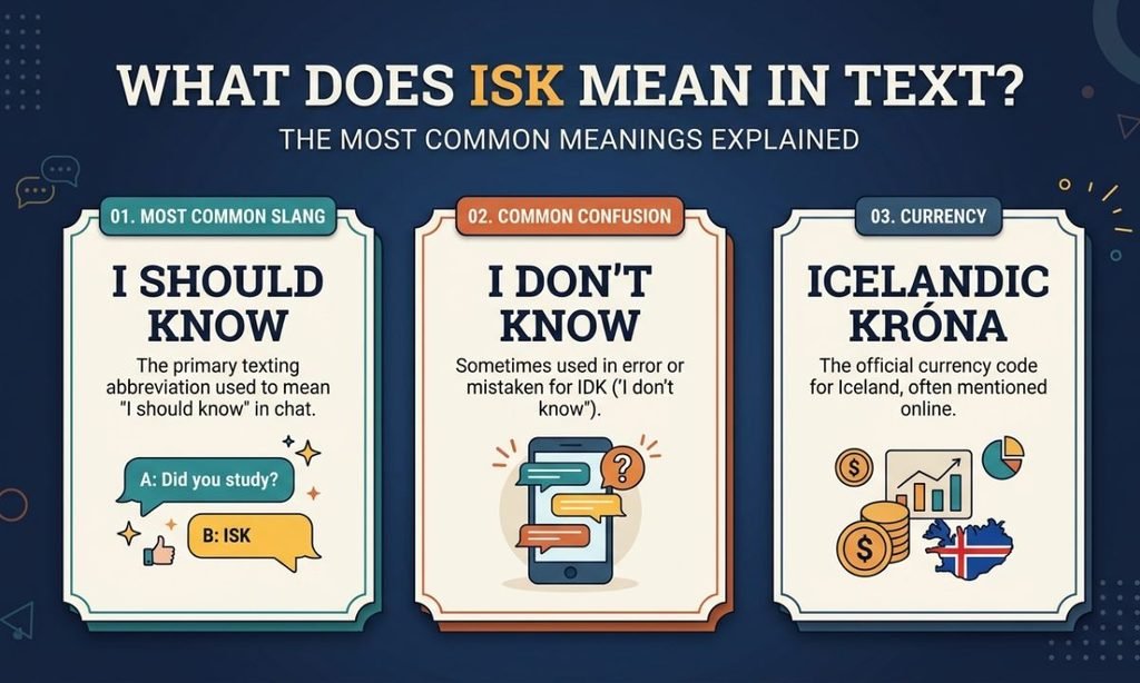 What Does ISK Mean in Text