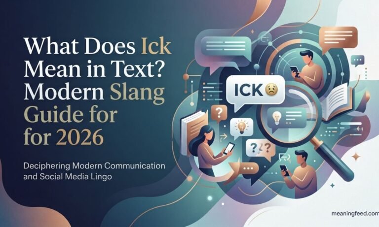 What Does Ick Mean in Text? Modern Slang Guide for 2026