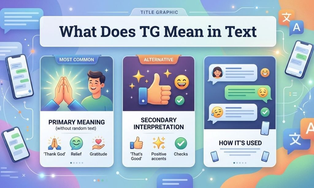 What Does TG Mean in Text