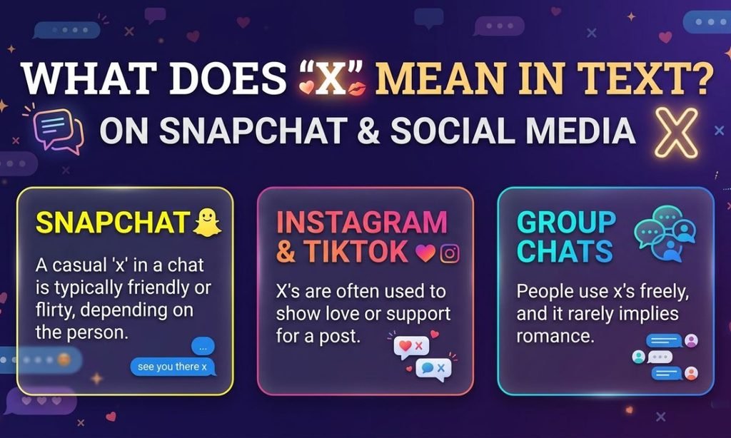 What Does X Mean in Text on Snapchat and Social Media