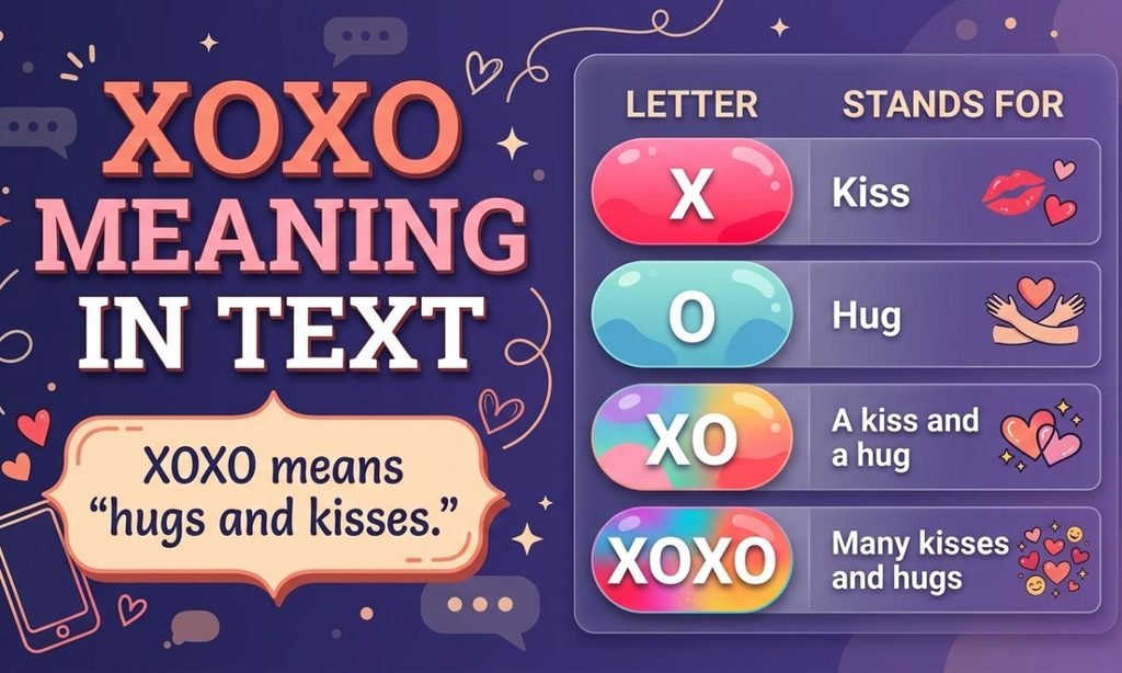 XOXO Meaning in Text